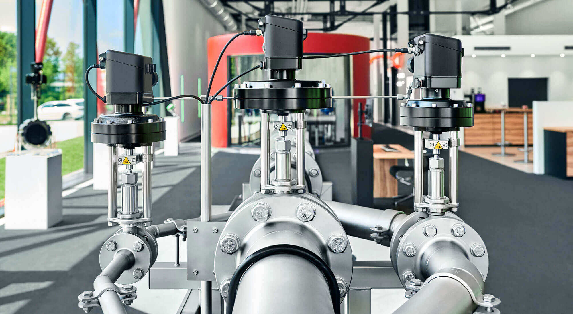 Gleitschieberventil im Einsatz